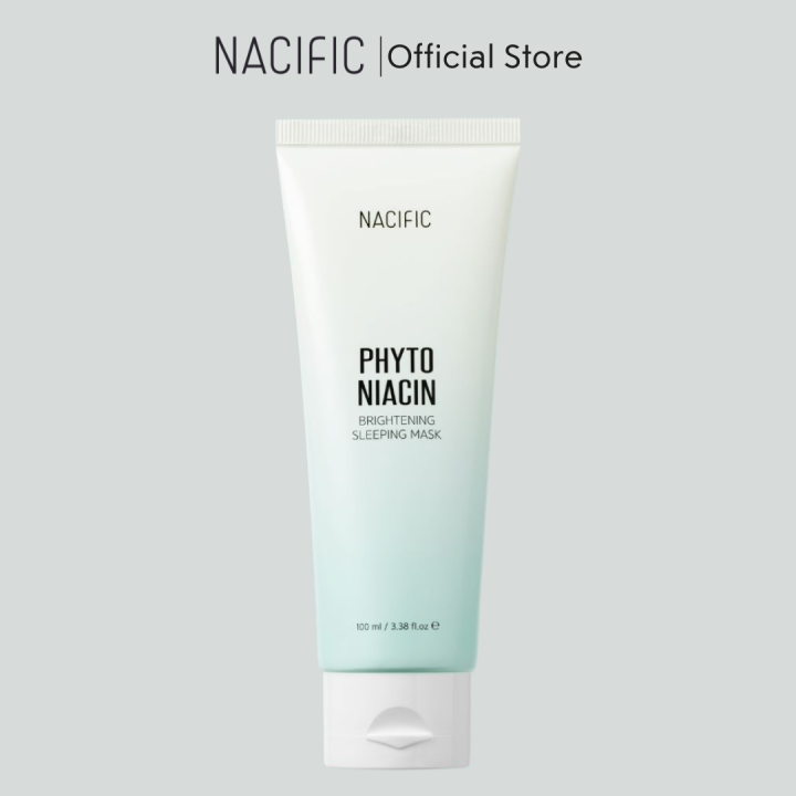 [NACIFIC OFFICIAL] Nacific Phyto Niacin Brightening Sleeping Mask 100ml | Contains seven types of hyaluronic acid and plant-based extracts to deeply hydrate and revitalize the skin.
