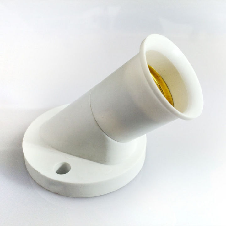 bellylady E27 Oblique Screw Lamp Base Socket Light Bulb Base Wall Lamp Holders Adapter Converter