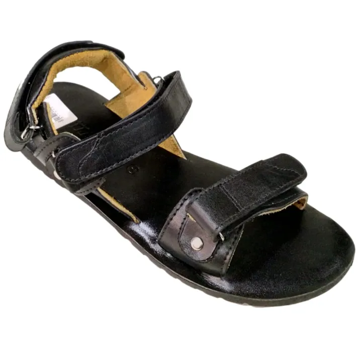 Sandle Basic Basic Nature Gents Sandle Leather - Black | Daraz.lk