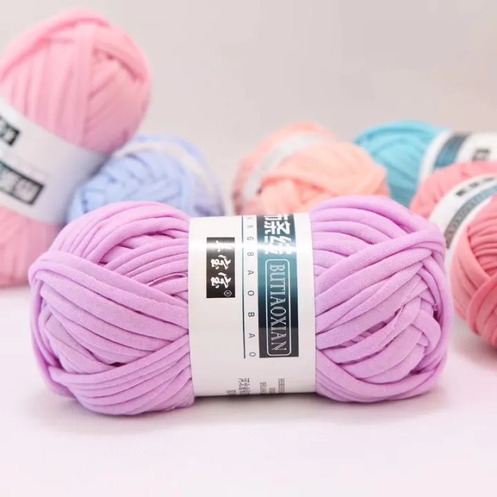 100g/pc%20T%20Shirt%20Thick%20Soft%20Cloth%20Yarn%20for%20Hand%20Knitting%20Crochet%20Woven%20Handbag%20Blanket%20Thick%20Yarn%20-%20Image%204