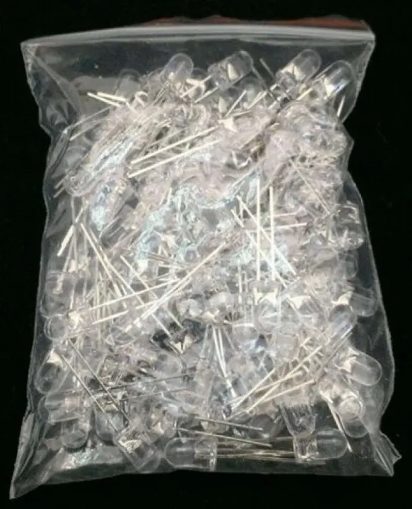 50pcs%205mm%20White%20LED%20Diode%20Super%20Bright%20Water%20Clear%20DIY%20Kit%20-%20Image%203
