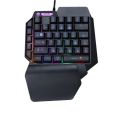 F6 Wired Gaming Keyboard with LED Backlight 39 Keys One handed Keyboard. 