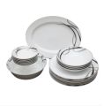 Platinum strips Rattota 18pc Dinner Set - R3554. 
