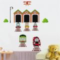 【BestGO】Cartoon Diy Thomas Train Wall Sticker Living Room Bedroom Wall Decoration Art Mural Anime Poster wall stickers for kids rooms. 