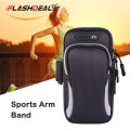 OIMG 6.5Inches Sports  Arm Band Waterproof Phone Arm Bag Nylon Mobile Phone Holder Bag With Zipper Pouch For Android Iphone Exercise Running Workout Grey. 