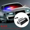 8 LED Strobe Police Light 12V Car Visor Strobe Flashing For Police Warning Lights Emergency Light Interior Sunshield Windshield. 