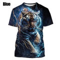 New fashion menwomen T-shirt Tiger 3D printing summer t shirt animal short sleeves tops hombre ropa streetwear quality tees top. 