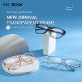 OQ BOGA 4 Colors Unisex Fashion Metal Full Rim Eye Protection Radiation Protection Computer Glasses Women Men Oval Frame Anti Blue Light Eyewear. 