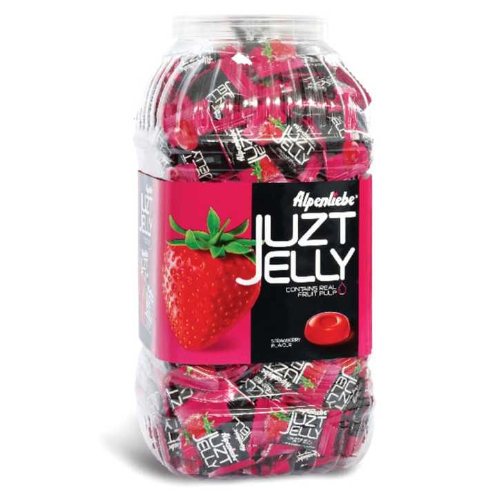 Alpenliebe Juzt Jelly Strawberry 3.6 g 200 Pcs Jar (720g)