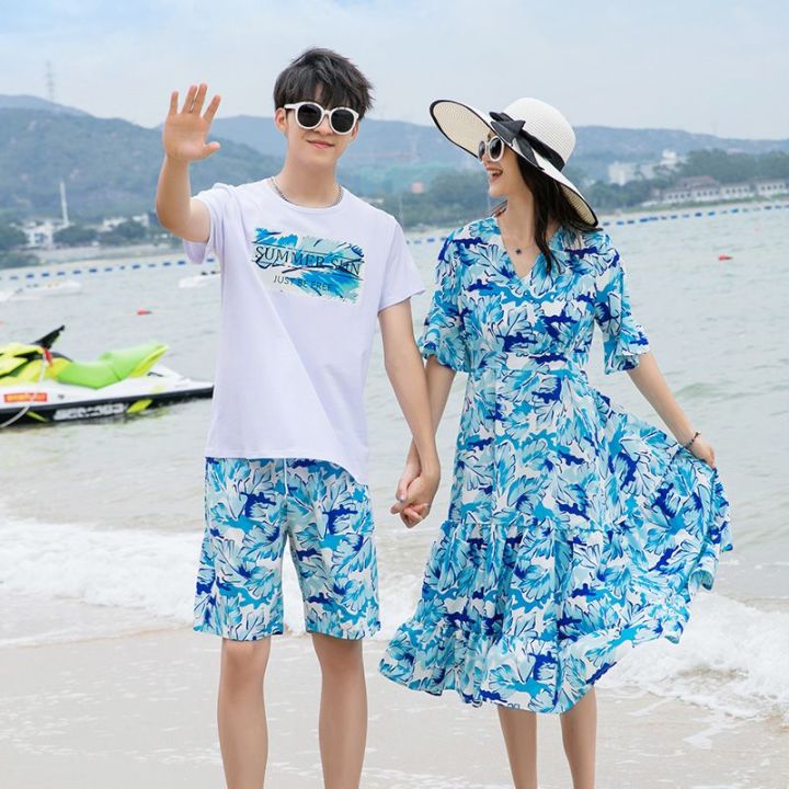 Seaside%20Mother-Daughter%20Matching%20Outfit%20Summer%20Travel%20Parent-Child%20Outfit%20a%20Family%20of%20Three%20Four%20Beach%20Mother-Daughter%20Dress%20Vacation%20Father-Child%20Suit%20-%20Image%203