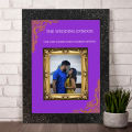 A3 Size Personalised photo frame- Black dot frame 1 photo -9. 