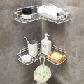 Multipurpose Kitchen Bathroom Corner Shelf Wall Mount Storage Rack Bathroom Rack Soap Holder Storage Box Shower Rack Shelf, Bathroom Racks and Shelves, Bathroom Stands and Racks. 