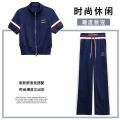 Sports Suit Slimming and Wide Leg 2024 New Sweatpants Casual Two-Piece Suit Autumn High-End Loose Sweater Women's Younger. 