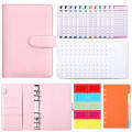 A6 size Budget binder User-friendly Budget-friendly Compact design Money saving wallet material Multicolor options Notebook. 