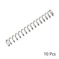 10Pcs Durable Stainless Steel Compression Spring 20mm Free Length 0.3mm Wire Dia Spring Steel Coil 2mm OD Silver Tone Telescopic Spring Home Projects. 
