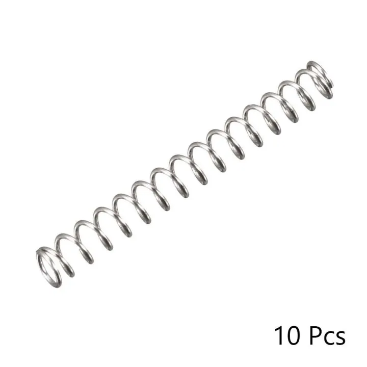 10Pcs%20Durable%20Stainless%20Steel%20Compression%20Spring%2020mm%20Free%20Length%200.3mm%20Wire%20Dia%20Spring%20Steel%20Coil%202mm%20OD%20Silver%20Tone%20Telescopic%20Spring%20Home%20Projects%20-%20Image%202