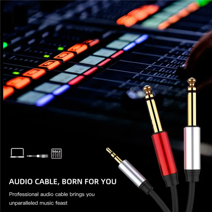 3pcs%203.5mm%20to%20Dual%206.5mm%20Adapter%20Jack%20Audio%20Cable%203.5%20to%206.5%20AUX%20Cord%203.5%20Jack%20Splitter%20for%20Guitar%20Mixer%20Amplifier%20Bass%20-%20Image%208