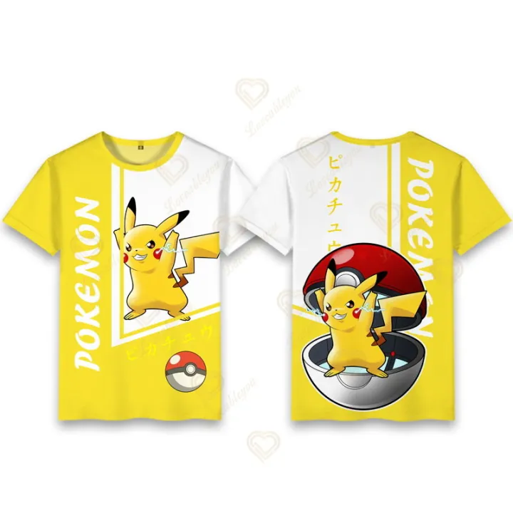 Japan%20Anime%20Pokemon%20Pikachu%20Children's%20Print%20Cartoon%20Fashion%20T-shirt%20Children's%20Clothing%20Boys%20and%20Girls%20Gifts%20Birthday%20Clothing%20-%20Image%204