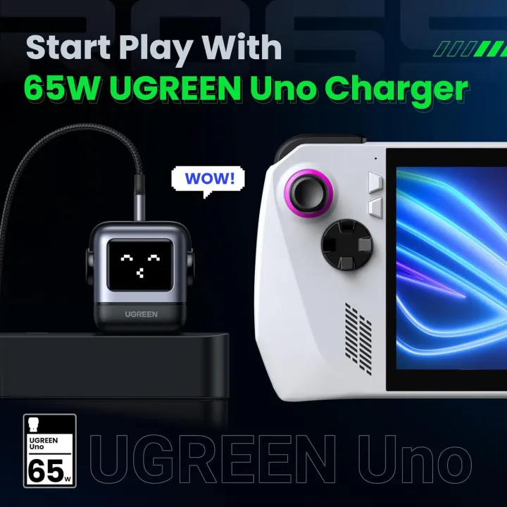 UGREEN%20Uno%2065W%20USB%20C%20Charging%20Block%20Nexode%203-Port%20GaN%20Charger%20Compact%20Fast%20USB%20C%20Power%20Adapter%20for%20MacBook%20Pro/Air,%20XPS%2013,%20Note%2020/10+,%20iPhone%2017/16,%20Galaxy%20S25/S24,%20Steam%20Deck,%20ROG%20Ally(Black/Pink)%20-%20Image%204