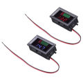 Car Battery Charge Level Waterproof Indicator 12V-72V 84V Lithium Battery Capacity Meter Tester Display LED Tester Voltmeter MAOQIAN. 