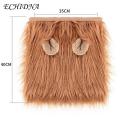 Lion Mane Headpiece for Dogs Soft Faux Fur Dog Lion Mane Costume for Pet Halloween Party Cosplay Adjustable Washable Puppy Wigs for Birthday Prop Apparel. 