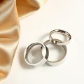 Soul Men 6mm Polish Flat 316L Stainless Steel Rings Male Female Wedding Engagement Band Classic Style Big Size 5 to 15. 