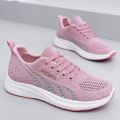 Autumn New Fly Mesh Hollow Sneakers Women's Breathable Old Beijing Cloth Shoes Women's Shoes Women's Summer Mom Shoes. 