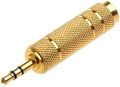 3.5mm Male to 6.5 mm Female Adapter 3.5 plug to 6.35 Jack Stereo Audio Adapter for Microphone Headphone AUX Cable Convertor Gold. 