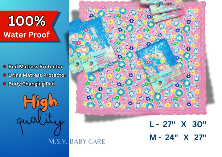 CARTOON BABY COTR SHEET | 100% WATERPROOF CHANGING MAT | CRADLE BEDDING