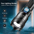 Auoyo Upgrade P50 Flashlight Outdoor Flashlight COB Taillight Ultra Bright Portable Telescopic Focus Flashlight Waterproof USB Charging For Night Fishing Running Camping Hiking Hunting Adventure. 