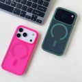 Luxury Slim Matte Phone Cover for iPhone 17 Pro Max 17 Air Magsafe Wireless Charger Cover for iPhone 16 12 13 14 15 Pro Max Plus. 