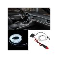 3Meters Interior Glow Lighting Auto Flexible Led Strip Neon Light Tube Wire Rope Line 12V Inverter Car Accessories white color. 
