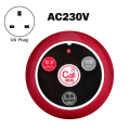 Wireless Calling System Button 2 Watch Waiter Pager 15 Restaurant Table Call Button Transmitter Efficient Waiter Service Buzzer, Long Range UK Plug. 