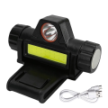 Rechargeable Hard Hat Light Versatile Headlamp Flashlight for Firefighter Fire Helmet Welding Hood with Accessories. 
