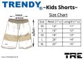 TRE Sportswear -Kids (Unisex) White Color Sport Short. 