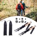Folding Cane Aluminum Hiking Trekking Poles for Climbing Mountaineering 110cm. 