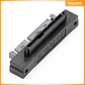 [SHASHA] SFF-8482 SAS 22 Pin to SATA Hard Disk Drive Adapter Converter, SFF-8482 to SATA 22 Pin Adapter, 90 Degree Straight Head. 