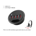 Usb Hub Mount In Desk Hubs Usb 3.0/2.0 Hub With Sd/tf Reader External Stereo Sound Type C Port For Pc/ Usb Splitter. 