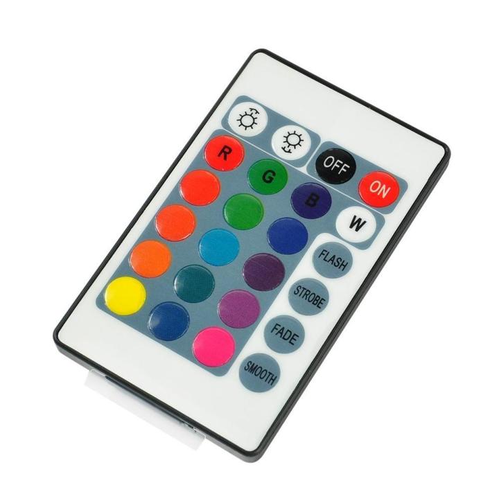 12V 5050 RGB LED Strip Controller box with 24 Key IR Remote Control 5m 2835, Light Control