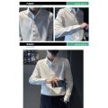 Stretch Solid Color Youth White Shirt Anti-Wrinkle Men's Slim-Fitting Iron-Free Coat Korean Style Shirt Workwear Men's Long Sleeve Thin. 