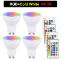 85-265V 10W GU10 LED Bulb 16 Colors RGB+CW+WW Lamp Spotlight IR Remote Control Ampoule Bombillas Room Home Party Festival Decor. 