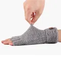 Knitted Fingerless Gloves Autumn Winter Men Thick Warm Windproof Gloves Daily Cycling Driving Elastic Gloves Fashion Simple Gift 1Pair. 