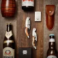 Bottle Opener Wood Handle Corkscrew Waiter Corkscrew Opener Multi-Function Key Kitchen Accessories. 