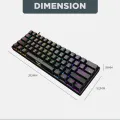 Armaggeddon MKA 1C Nex Hotswappable 61 Keys Wired Mechanical Keyboard (BLUE SWITCH). 