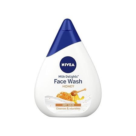 NIVEA Milk Delights Face Wash Moisturizing Honey For Dry Skin 100ml, 100 ml