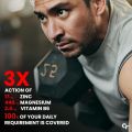 Carbamide Forte ZMA and Zinc Supplement for Men | Zinc and Magnesium Supplements with Vitamin B6 | Zinc tablets for Muscle Strength | Supports Muscle Recovery and Sleep Quality| 60 Tablets (0144). 