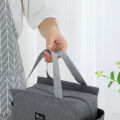 Portable Thickened Insulated Lunch Bag With Double Pocket Oxford Cloth Thermal Bag Lunch Box Handbag. 