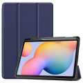 Samsung Galaxy Tab S6 Lite Case With Pen Holder - Dark Blue. 