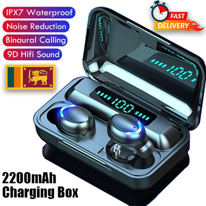 F9 - 5 TWS Bluetooth 5.0 Earphones F9 Wireless Headphones 9D Hifi Stereo Sports Waterproof Mini Wireless Earphone Headset With Microphone