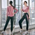 Yoga Suit plus Size Thin and Breathable Loose Casual Quick-Drying Sportswear Running Sports Suit Female Morning Jog Suits. 